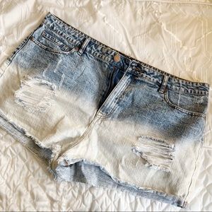 Forever 21 Ombré Denim Shorts